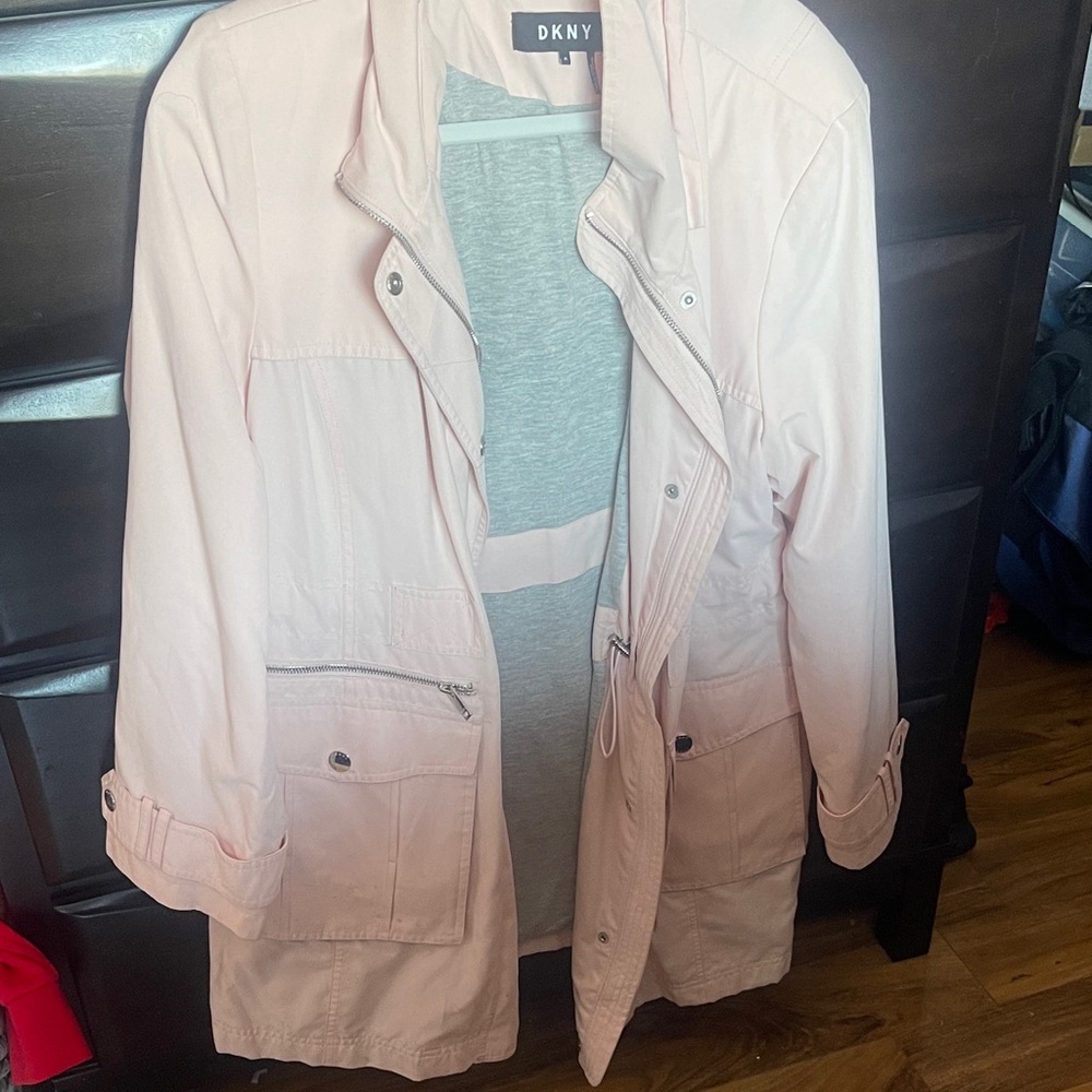 DKNY Women's Light Pink Utility Jacket
